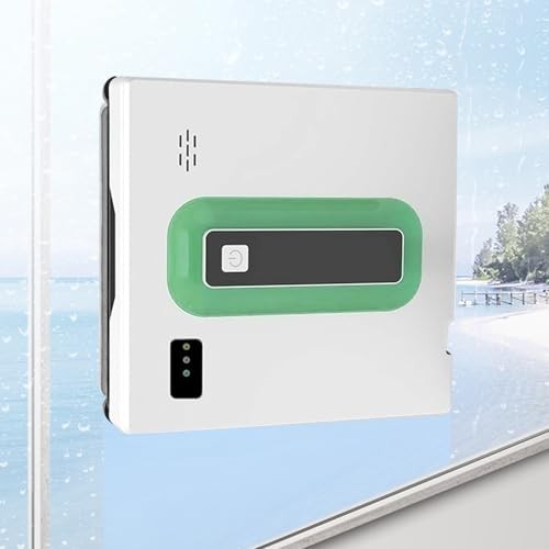 HENGCMM Window Cleaner Robot, Automatic Cleaning with Intelligent Path Planning, 2500Pa Suction Power, with Automatic Water Spray Window Washer Robot 