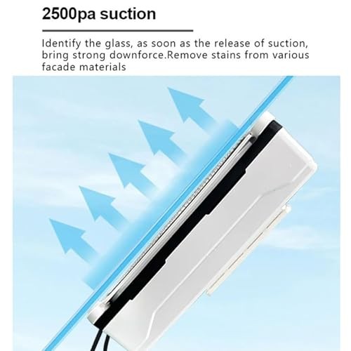 HENGCMM Window Cleaner Robot, Automatic Cleaning with Intelligent Path Planning, 2500Pa Suction Power, with Automatic Water Spray Window Washer Robot  thumbnail