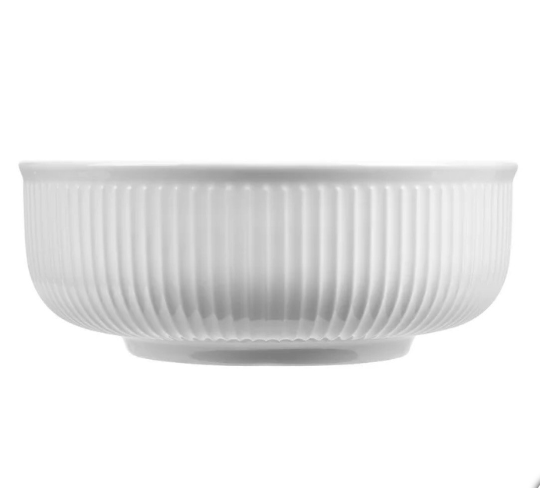 Trudeau, 3 Piece - Porcelain Serving White Bowl Set (missing 1)