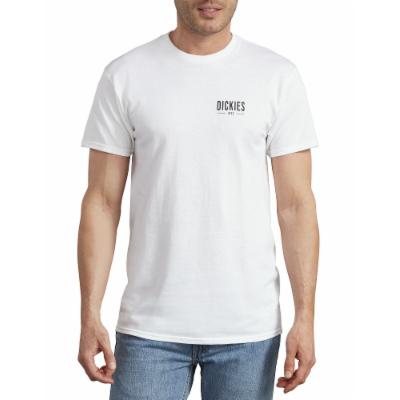 Dickies Men's Short Sleeve Graphic T-Shirt - White Size L (WS01P)