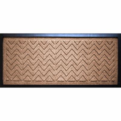 Aqua Shield Medium Brown 15 in. X 36 in. X 0.5 in. Chevron Boot Tray