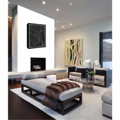 PTM Images 12 in. X 10 in. ''City Map I'' by Printed Canvas Wall Art, Multicolored