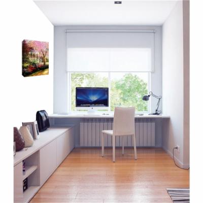 PTM Images 12 in. X 10 in.''Beautiful Kiosk'' by Printed Canvas Wall Art, Multicolored