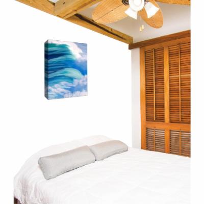 PTM Images 12 in. X 10 in.''Arraving Waves X'' by Printed Canvas Wall Art, Multicolored