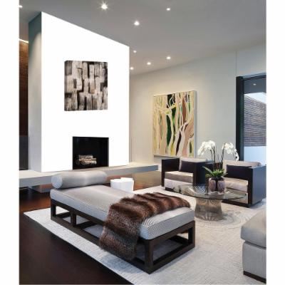 PTM Images 12 in. X 10 in. ''Brown Brush Strokes'' by Printed Canvas Wall Art, Multicolored