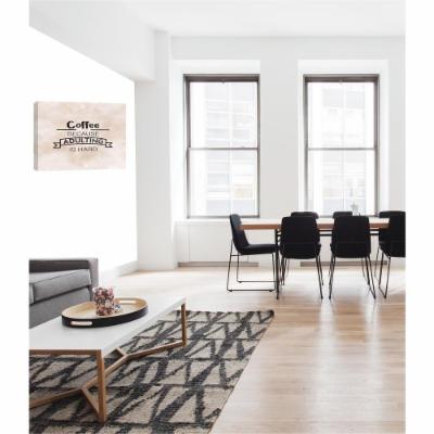 PTM Images 12.in X 10.in ''Coffee'' by Printed Canvas Wall Art, Multicolored