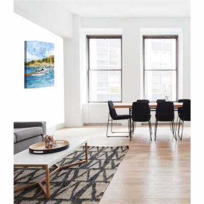 PTM Images 12 in. X 10 in.''Nautica Shores II'' by Printed Canvas Wall Art, Multicolored