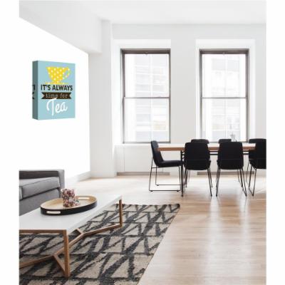 PTM Images 12 in. X 10 in.''Time for Tea'' by Printed Canvas Wall Art, Multicolored