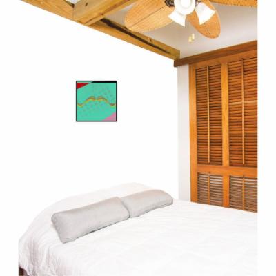 PTM Images 12 in. X 10 in. ''Funny Mustache'' by Printed Canvas Wall Art, Multicolored