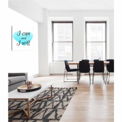 PTM Images 12 in. X 10 in. ''I Can and I Will'' by Printed Canvas Wall Art, Multicolored