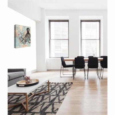 PTM Images 12 in. X 10 in.''the Wolrd'' by Printed Canvas Wall Art, Multicolored