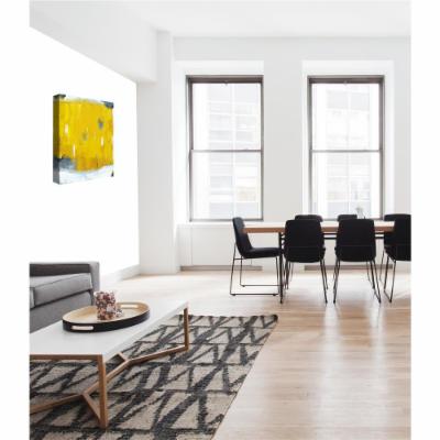 PTM Images 12 in. X 10 in.''Yellow Path'' by Printed Canvas Wall Art, Multicolored