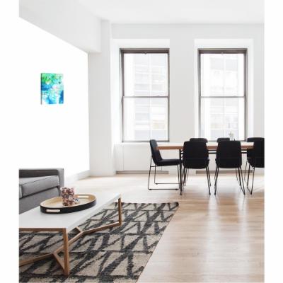PTM Images 12.in X 10.in ''Liquid Union IV'' by Printed Canvas Wall Art, Multicolored