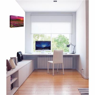 PTM Images 12 in. X 10 in.''Pink Sunset Mountains '' by Printed Canvas Wall Art, Multicolored