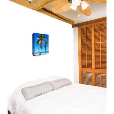 PTM Images 12 in. X 10 in.''Beach Palms'' by Printed Canvas Wall Art, Multicolored