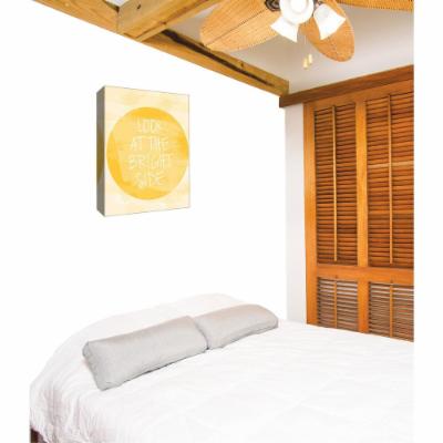 PTM Images 12 in. X 10 in.''Look at the Bright Side'' by Printed Canvas Wall Art, Multicolored