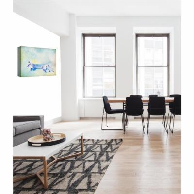 PTM Images 12 in. X 10 in.''Winter Hunters II'' by Printed Canvas Wall Art, Multicolored