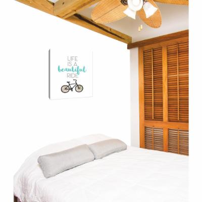PTM Images 12 in. X 10 in. ''Life Is a Beautiful'' by Printed Canvas Wall Art, Multicolored