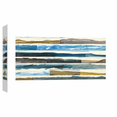 PTM Images 10 in. X 12 in. ''Neutral Plains Seascape 3'' Printed Canvas Wall Art, Multicolored