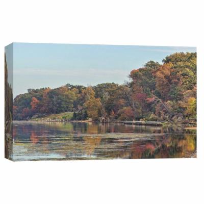 PTM Images 10 in. X 12 in. ''Autumn Mason Neck Virginia Potomac River'' Printed Canvas Wall Art, Multicolored