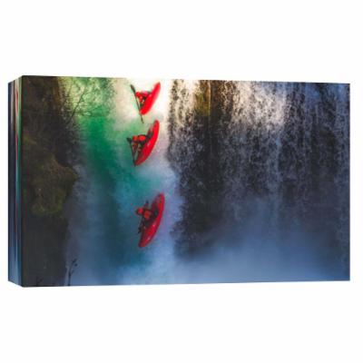 PTM Images 10 in. X 12 in. ''Falling to the Unknown'' Printed Canvas Wall Art, Multicolored