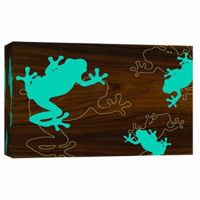 PTM Images 10 in. X 12 in. ''Tree Frog 2'' Printed Canvas Wall Art, Multicolored