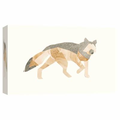 PTM Images 10 in. X 12 in. ''Grey Wolf'' Printed Canvas Wall Art, Multicolored