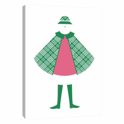 PTM Images 12 in. X 10 in. ''Lady in Cape 2'' Printed Canvas Wall Art, Multicolored
