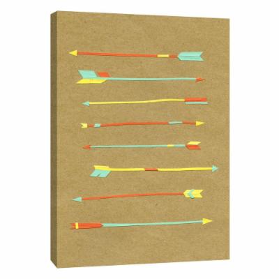 PTM Images 12 in. X 10 in. ''Arrows & Arrows'' Printed Canvas Wall Art, Multicolored
