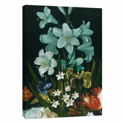 PTM Images 12 in. X 10 in. ''Floral Sketches'' Printed Canvas Wall Art, Multicolored