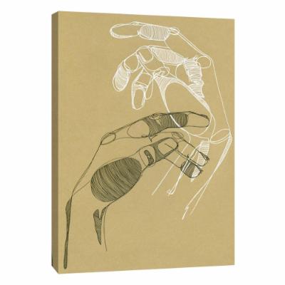 PTM Images 12 in. X 10 in. ''Palm Reader 2'' Printed Canvas Wall Art, Multicolored