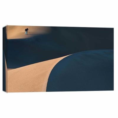 PTM Images 10 in. X 12 in. ''Photographer on the Dunes, Death Valley'' Printed Canvas Wall Art, Multicolored