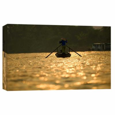 PTM Images 10 in. X 12 in. ''Mekong Delta Vietnam'' Printed Canvas Wall Art, Multicolored