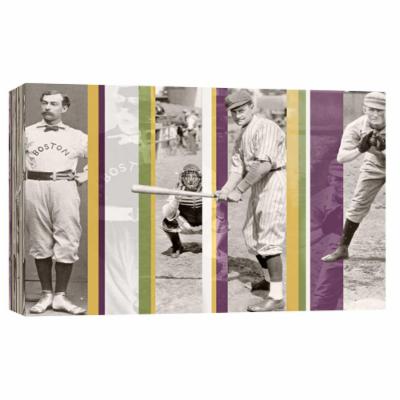 PTM Images 10 in. X 12 in. ''Vintage Baseball'' Printed Canvas Wall Art, Multicolored