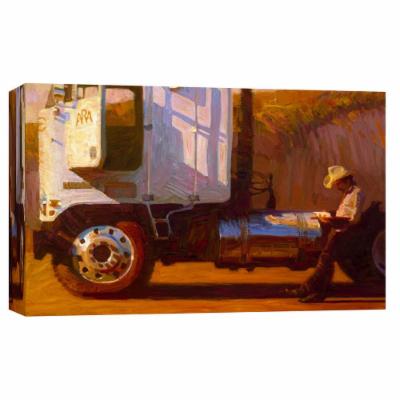PTM Images 10 in. X 12 in. ''Riding the Range'' Printed Canvas Wall Art, Multicolored