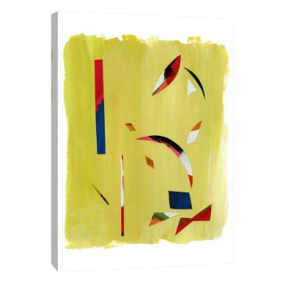 PTM Images 12 in. X 10 in. ''Painted Shards I'' Printed Canvas Wall Art, Multicolored