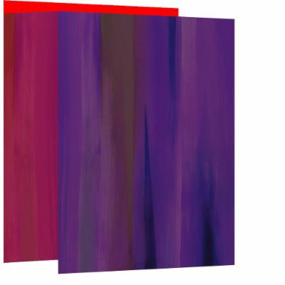 PTM Images 12 in. X 10 in. ''Linear Violet a'' Printed Canvas Wall Art, Multicolored