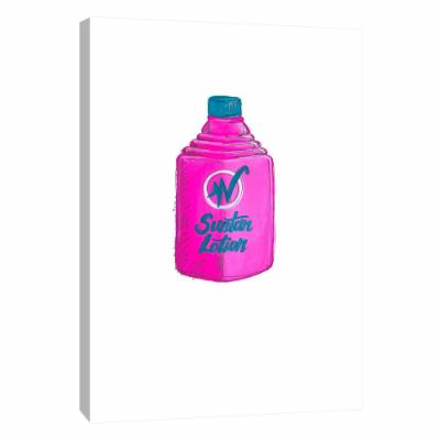 PTM Images 12 in. X 10 in. ''Poolside 2'' Printed Canvas Wall Art, Multicolored