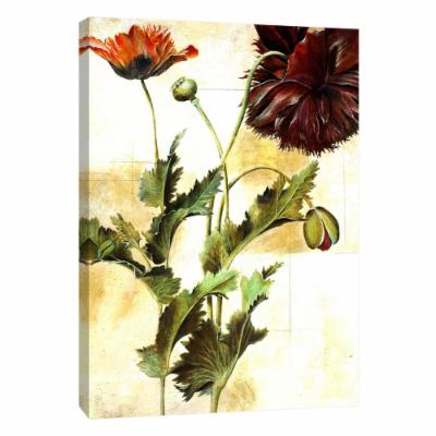 PTM Images 12 in. X 10 in. ''Poet Florals'' Printed Canvas Wall Art, Multicolored