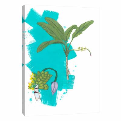 PTM Images 12 in. X 10 in. ''Palm 3'' Printed Canvas Wall Art, Multicolored