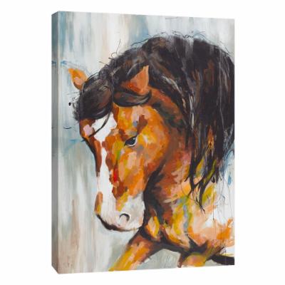 PTM Images 12 in. X 10 in. ''Black Beauty 2'' Printed Canvas Wall Art, Multicolored