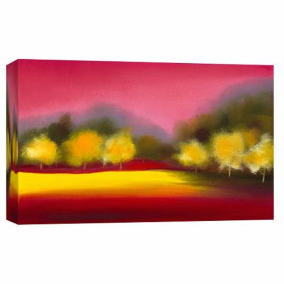 PTM Images 10 in. X 12 in. ''Rapsberry Contemplation'' Printed Canvas Wall Art, Multicolored