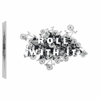 PTM Images 10 in. X 12 in. ''RollWIthIt'' Printed Canvas Wall Art, Multicolored