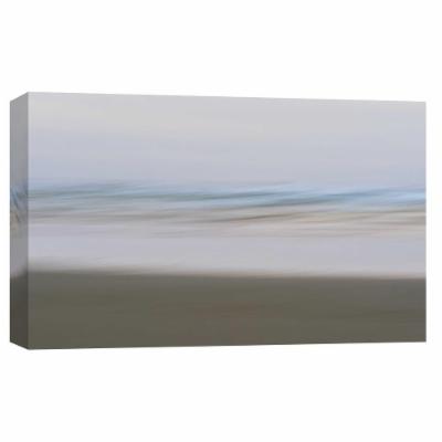 PTM Images 10 in. X 12 in. ''Ocean Beach Abstract 1, Copalis'' Printed Canvas Wall Art, Multicolored