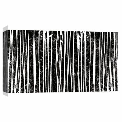 PTM Images 10 in. X 12 in. ''Starkly Lined D'' Printed Canvas Wall Art, Multicolored