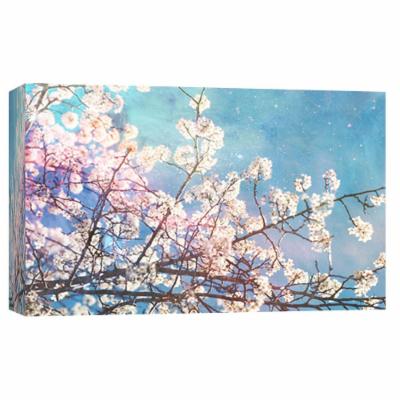 PTM Images 10 in. X 12 in. ''White Tree + Stars'' Printed Canvas Wall Art, Multicolored