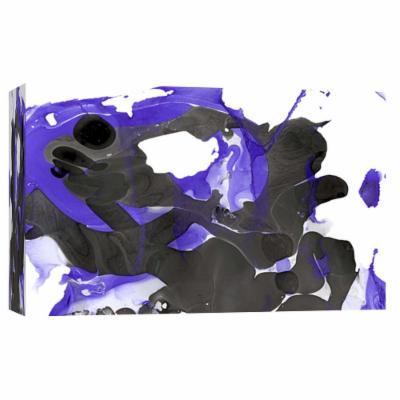 PTM Images 10 in. X 12 in. ''Nail Polish Abstract H'' Printed Canvas Wall Art, Multicolored