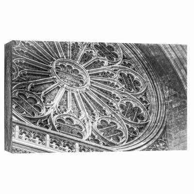 PTM Images 10 in. X 12 in. ''National Cathedral Rose Window'' Printed Canvas Wall Art, Multicolored
