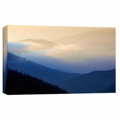 PTM Images 10 in. X 12 in. ''Sunrise and Fog'' Printed Canvas Wall Art, Multicolored