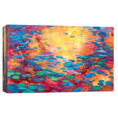 PTM Images 10 in. X 12 in. ''on the Pond 2'' Printed Canvas Wall Art, Multicolored